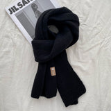 Soft Knit Wool Scarf – Cozy Winter Wrap in 18 Colors