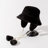 Women’s Plush Winter Hat – Fleece-Lined with Removable Earmuffs