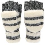 Flip Half Finger Knitted Gloves – Warm Wool-Blend Winter Design