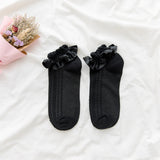 Women’s Sweet Bubble Cotton Socks – Ruffled Ankle Design