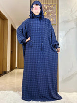 Two-Hat Sanding Cotton Abaya – Latest Ramadan Kaftan