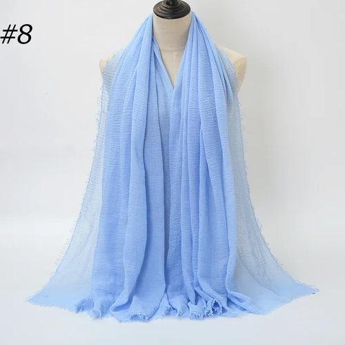 Large Crinkle Cotton Hijab – 90×180 cm