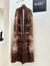 Statement Pleated Open Abaya — design and styling view 9