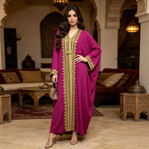 Ornate Gold-Trim Abaya Set — product image 3 | HIA