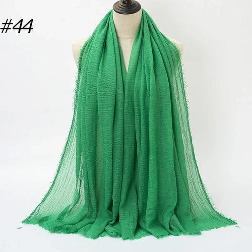 Large Crinkle Cotton Hijab – 90×180 cm