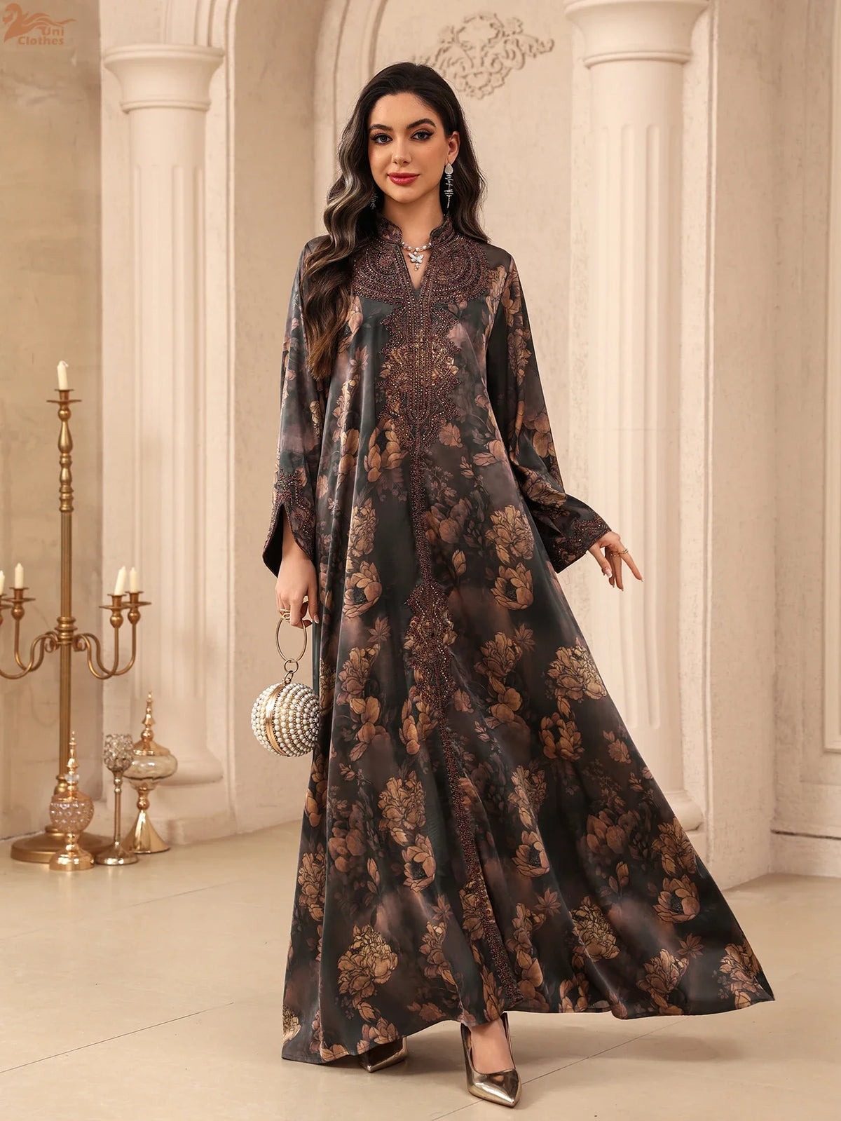 Botanical Embroidered Maxi Dress | HIA