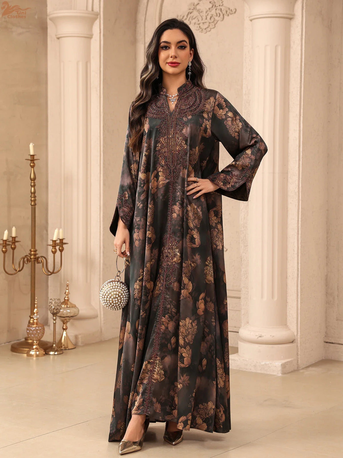 Botanical Embroidered Maxi Dress | HIA