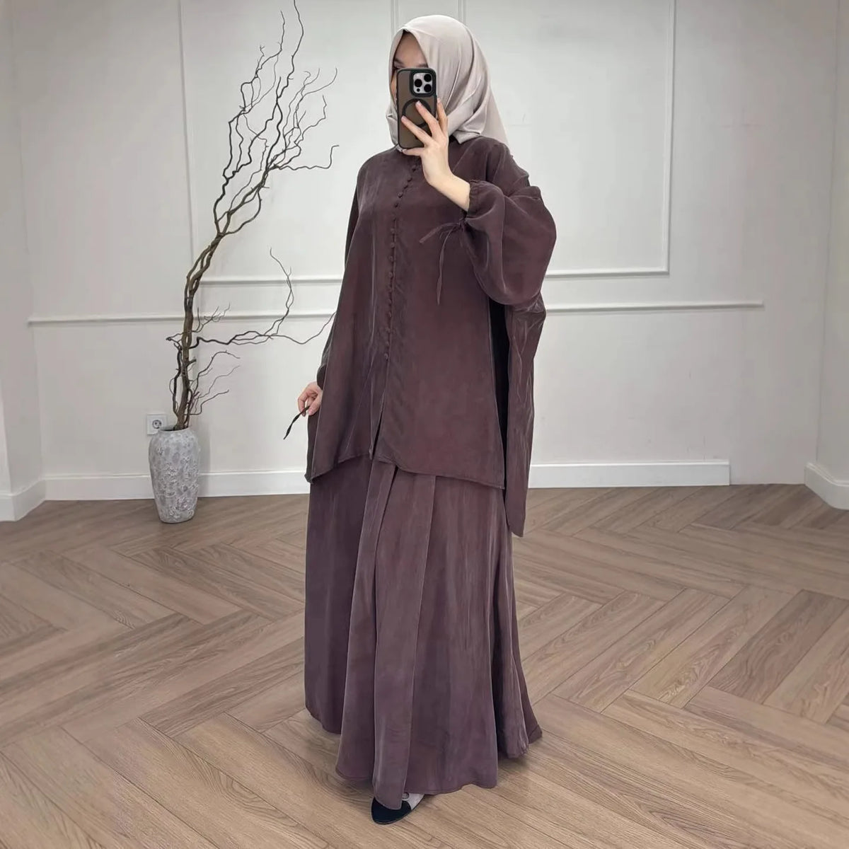 Relaxed Shirt & Maxi Skirt Set — product image 4 | HIA