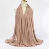 Ramadan Chiffon Hijab (Plain Colors)