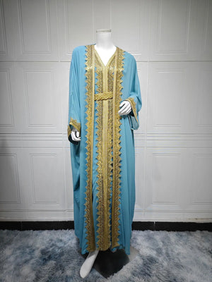Ornate Gold-Trim Abaya Set — product image 7 | HIA