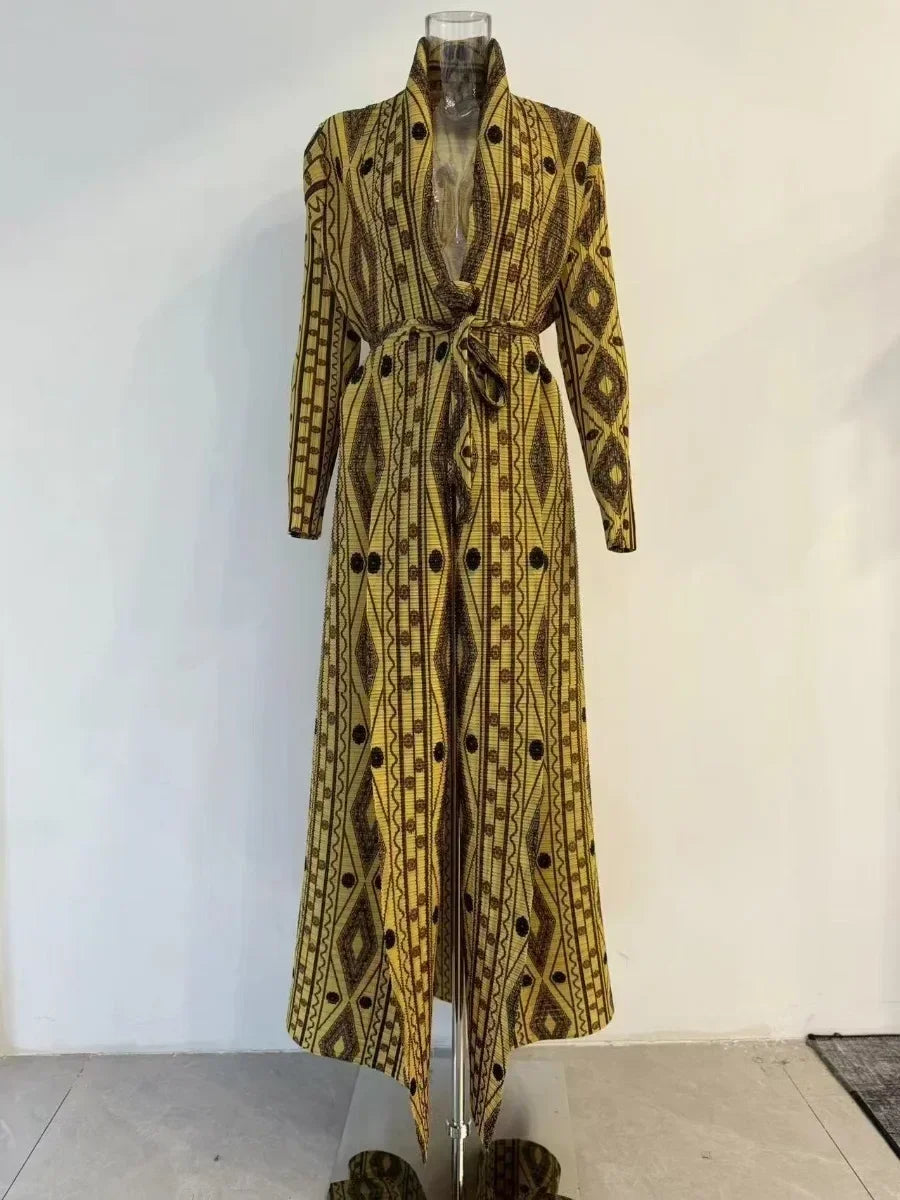 Statement Pleated Open Abaya — design and styling view 18