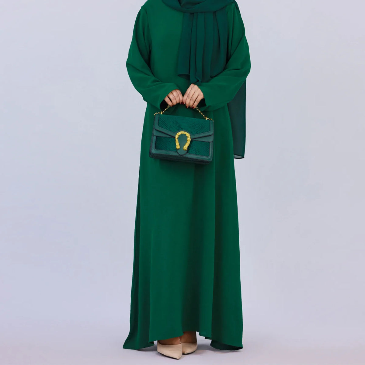 HIA Essential Long-Sleeve Abaya — Pink