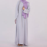 HIA Essential Long-Sleeve Abaya — Dark Gray
