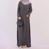 HIA Essential Long-Sleeve Abaya — Black