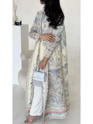 Pleated Open Abaya — design and styling view 15