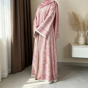 HIA Rose Paisley Open Abaya & Hijab Set — product view 3