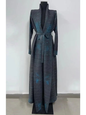 Statement Pleated Open Abaya — design and styling view 14