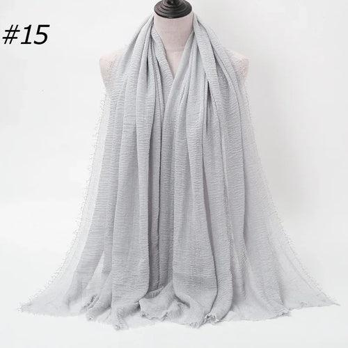 Large Crinkle Cotton Hijab – 90×180 cm