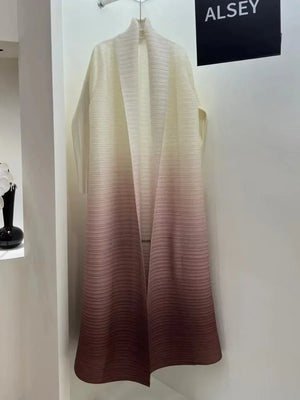 Statement Pleated Open Abaya — design and styling view 11
