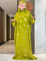 Gold Dust Two-Hat Cotton Abaya – Shimmering Prayer Kaftan