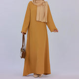 HIA Essential Long-Sleeve Abaya — Dark Coffee