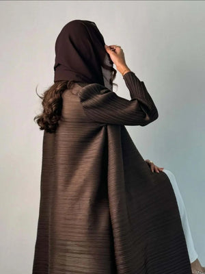 Pleated Open Abaya — design and styling view 11