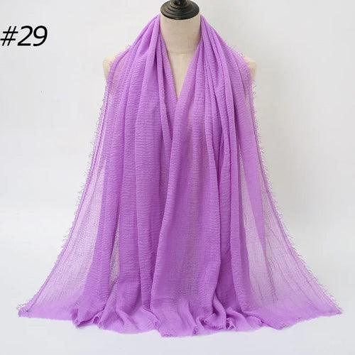 Large Crinkle Cotton Hijab – 90×180 cm