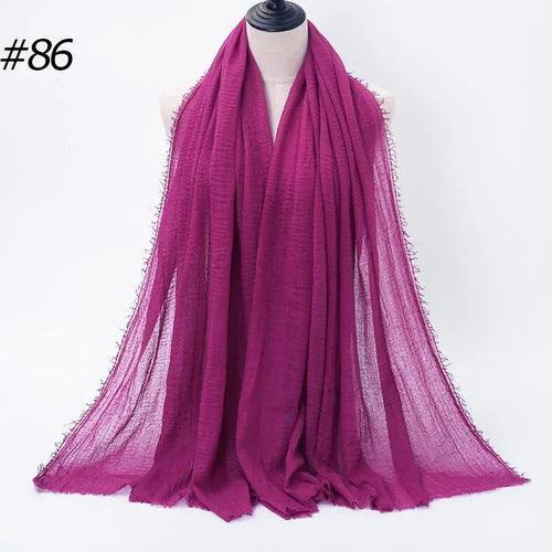 Large Crinkle Cotton Hijab – 90×180 cm