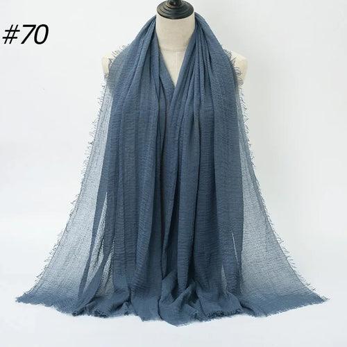 Large Crinkle Cotton Hijab – 90×180 cm