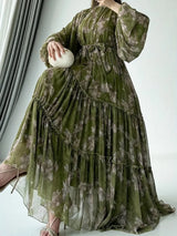 HIA Botanical Tiered Maxi Dress — floral dress styling and detail 7