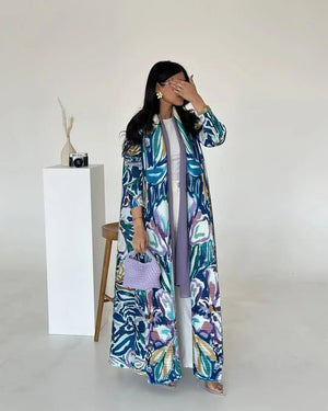 Pleated Open Abaya — design and styling view 16