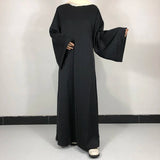 Black Classic Nida Belted Abaya