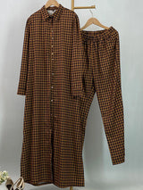 Patterned longline shirt and coordinating trousers by HIA — view 7