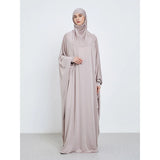 HIA classic hooded prayer dress in grey – front view