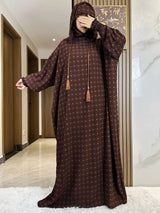 Twin-Color Cotton Abaya – Winter Ramadan Prayer Kaftan