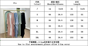 HIA Textured Satin-Look Open Abaya — Supplier size chart, lengths133–153cm and shoulder-plus-sleeve66cm