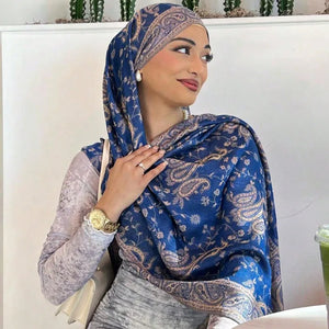 Paisley Border Fringe Shawl — product image 5 | HIA