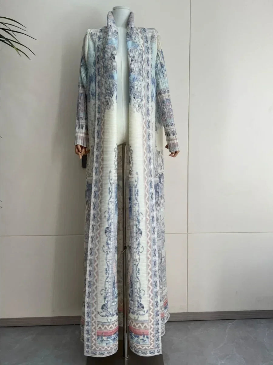 Statement Pleated Open Abaya — design and styling view 21