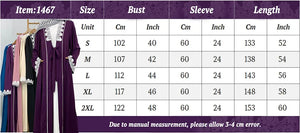 Lace-Trim Tie-Front Open Abaya — product image 6 | HIA