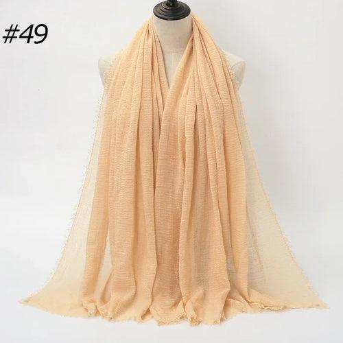 Large Crinkle Cotton Hijab – 90×180 cm