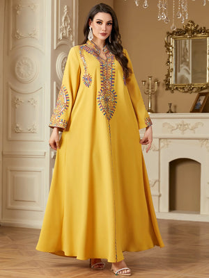 Colorful Embroidery Maxi Dress — product image 4 | HIA