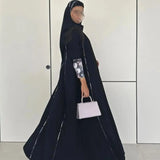 Contrast-Trim Raglan Abaya — product image 5 | HIA