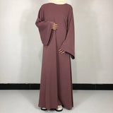 Dusty pink Classic Nida Belted Abaya