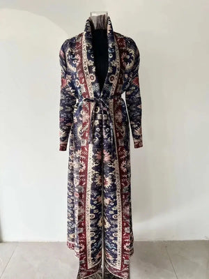 Statement Pleated Open Abaya — design and styling view 6