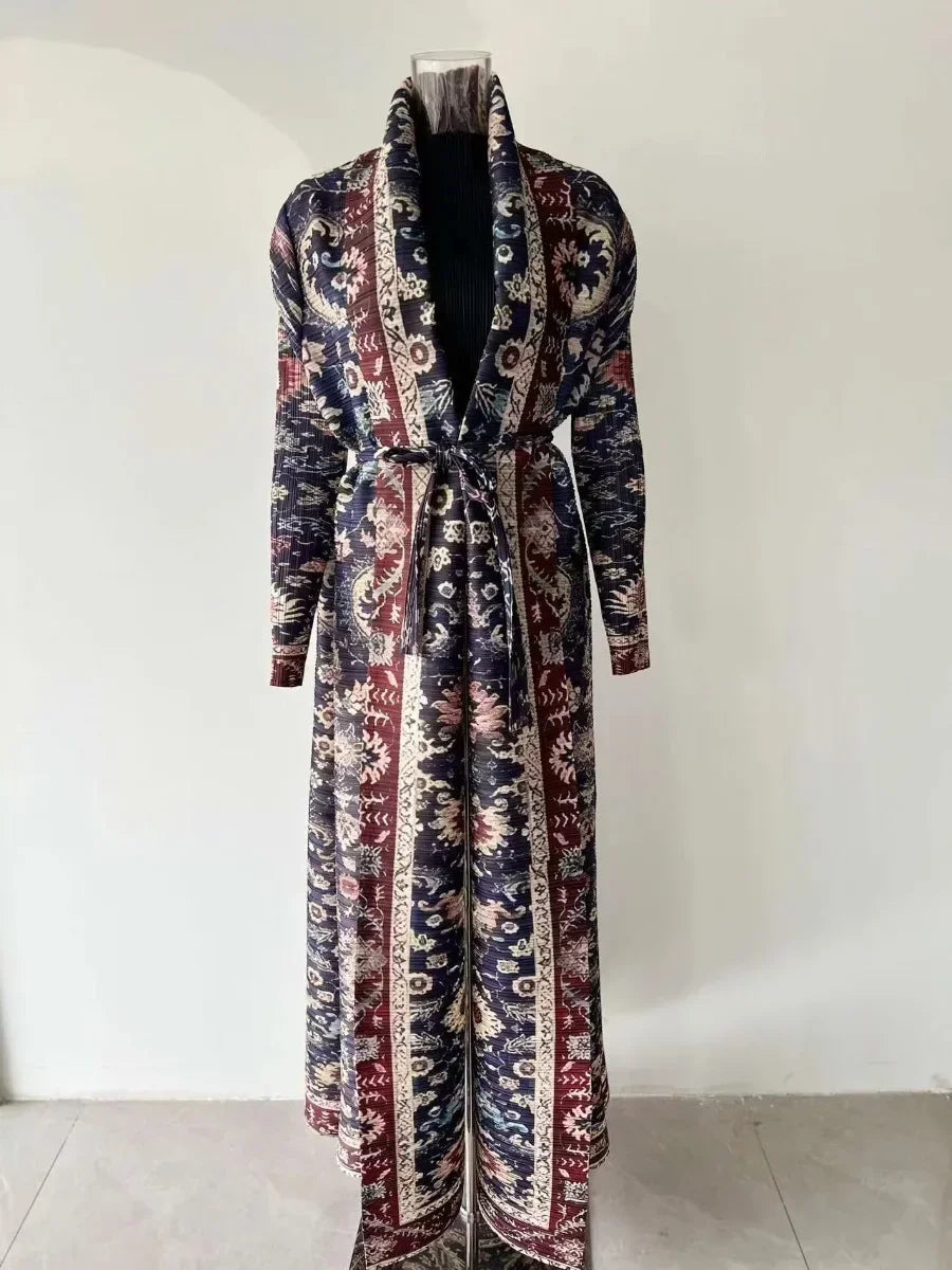 Statement Pleated Open Abaya — design and styling view 6