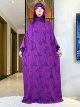 Double-Hooded Tassel Abaya – Loose Cotton Kaftan