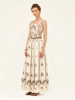 HIA Botanical Cami & Maxi Skirt Set — side silhouette