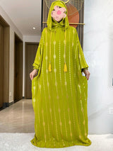 Gold Dust Two-Hat Cotton Abaya – Premium Ramadan Kaftan