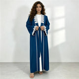 Lace-Trim Tie-Front Open Abaya — product image 10 | HIA