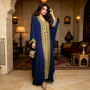 Ornate Gold-Trim Abaya Set — product image 2 | HIA